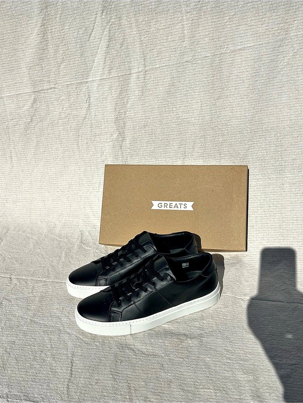 GREATS Royale Leather Sneakers Black & White US 9 Like New